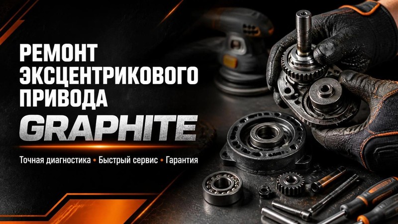 Ремонт эксцентрикового привода GRAPHITE