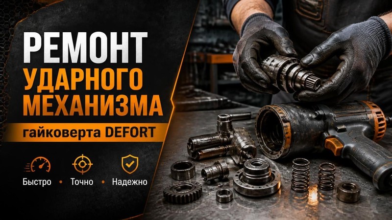 Ремонт ударного механизма гайковерта DEFORT
