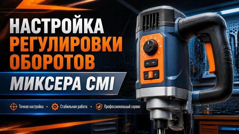 Настройка регулировки оборотов миксера CMI