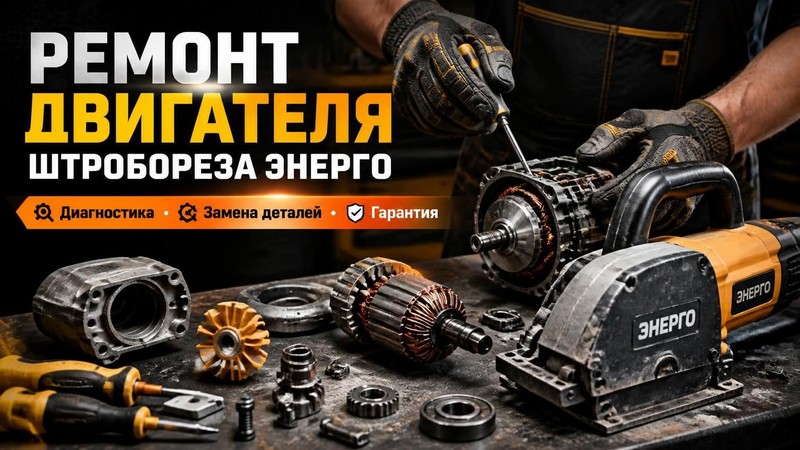 Ремонт двигателя штробореза ЭНЕРГО — Николай, фото