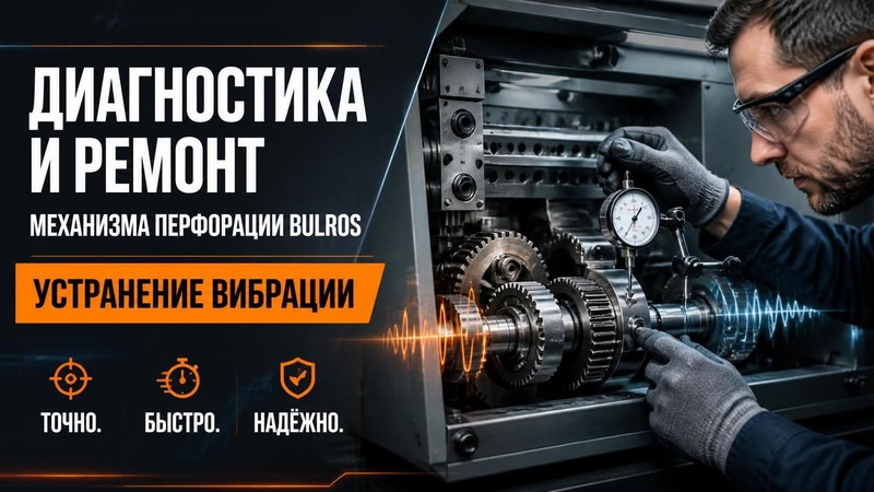 Диагностика и ремонт механизма перфорации Bulros: устранение вибрации