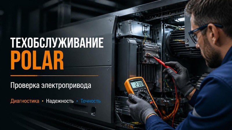 Техобслуживание перфорационного модуля Polar: проверка электропривода