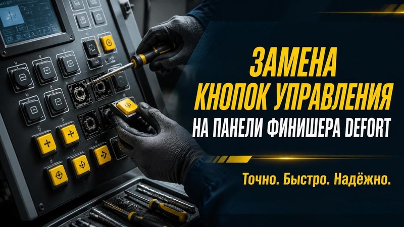 Замена кнопок управления на панели финишера DEFORT