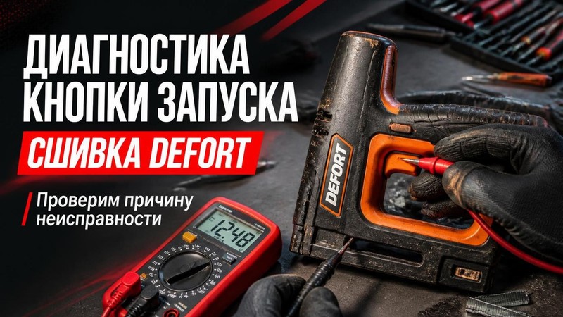 Диагностика неисправности кнопки запуска сшивки DEFORT