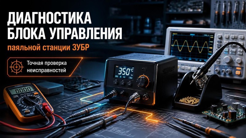 Диагностика блока управления паяльной станции Зубр
