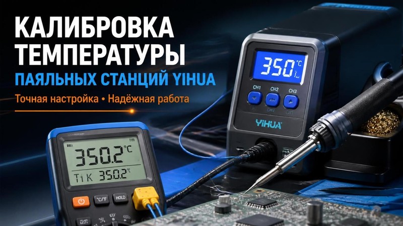 Калибровка температуры паяльной станции YIHUA