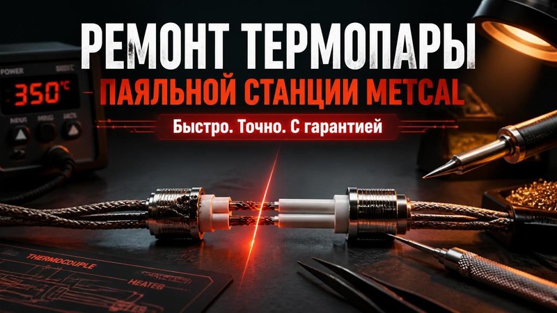 Ремонт термопары паяльной станции Metcal