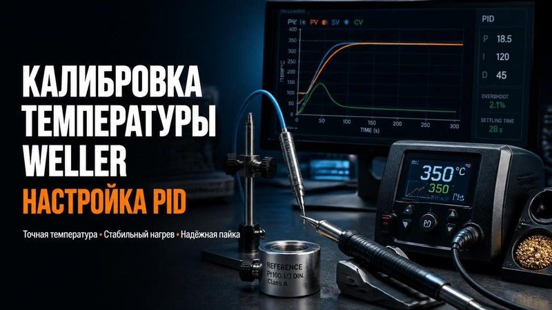 Калибровка температуры Weller: настройка PID