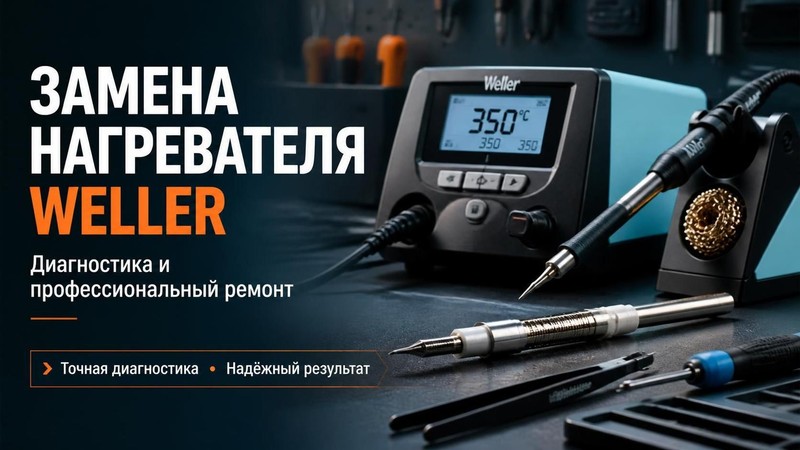 Замена нагревателя Weller: диагностика