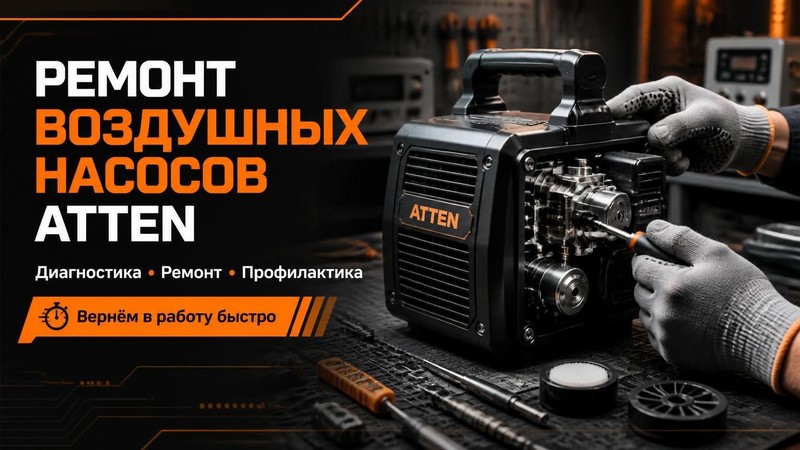Ремонт воздушного насоса ATTEN