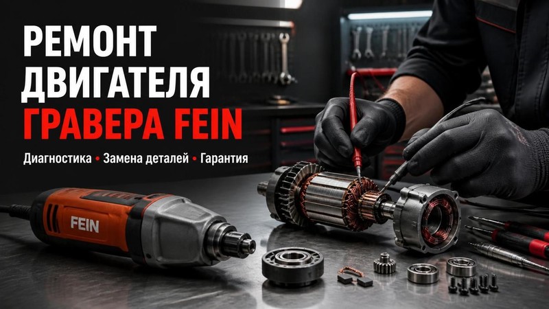 Ремонт двигателя гравера FEIN