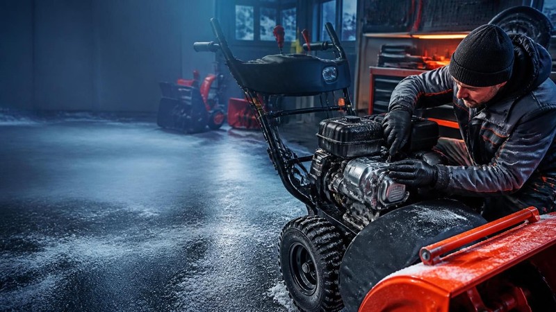 Ремонт двигателя Briggs & Stratton на снегоуборщике