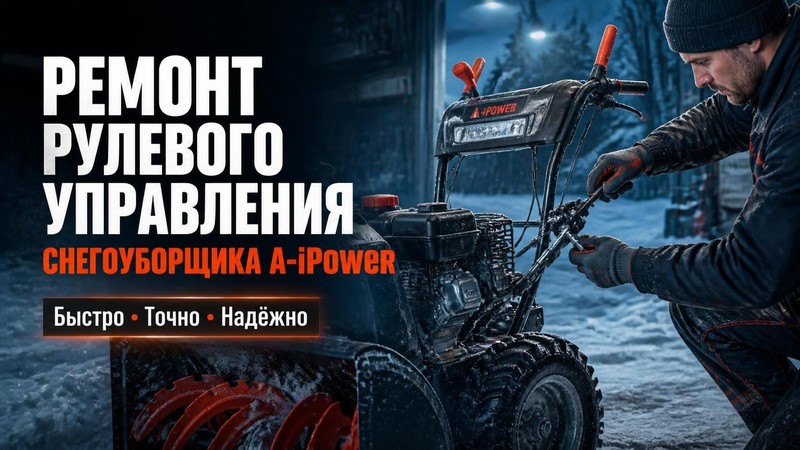 Ремонт рулевого управления снегоуборщика A-iPower