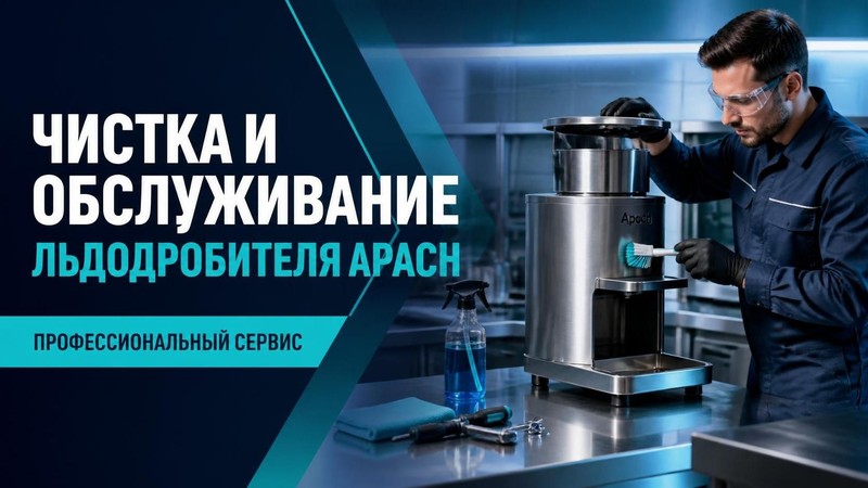 Чистка и обслуживание льдодробителя Apach