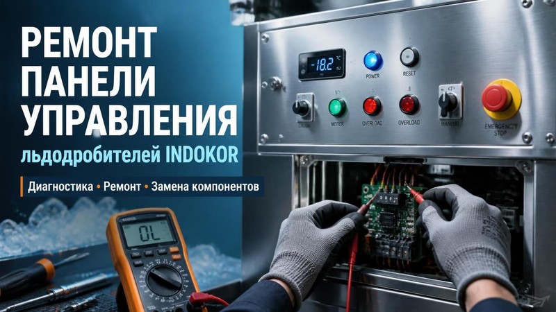 Ремонт панели управления льдодробителем INDOKOR — Игорь, фото