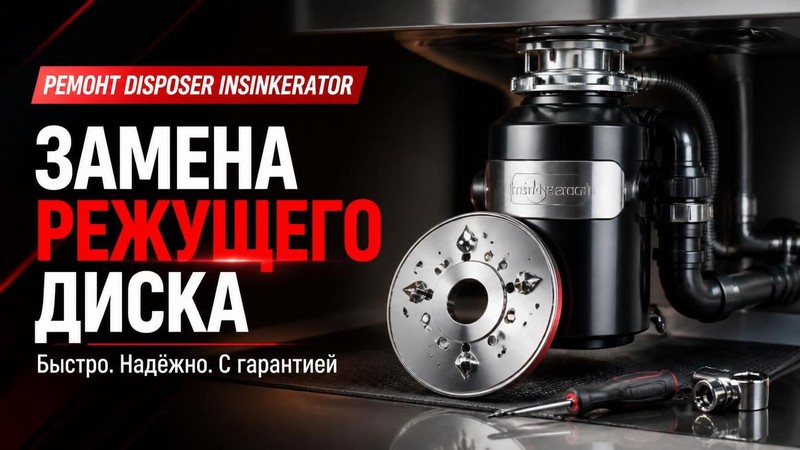 Ремонт диспоузера INSINKERATOR: замена режущего диска