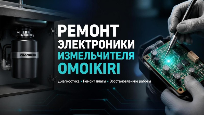 Ремонт электроники измельчителя Omoikiri
