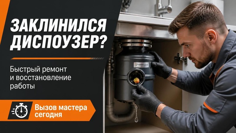 Ремонт после заклинивания диспоузера