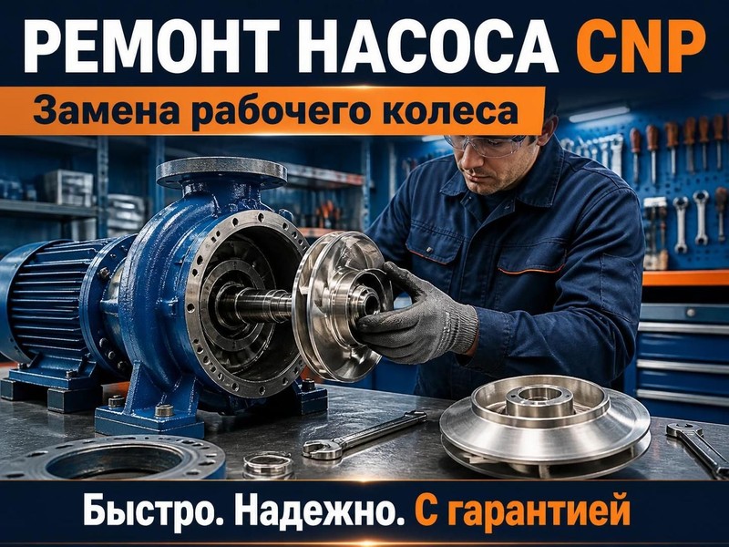 Ремонт одноступенчатого насоса CNP: замена рабочего колеса — Николай, фото