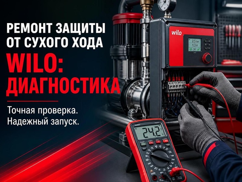 Ремонт защиты от сухого хода WILO: диагностика — Алексей, фото