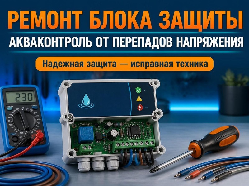 Ремонт блока защиты Акваконтроль от перепадов напряжения — Игорь, фото