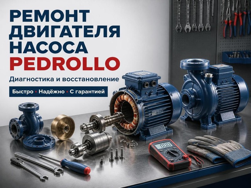 Ремонт двигателя насоса Pedrollo: диагностика и восстановление — Андрей, фото