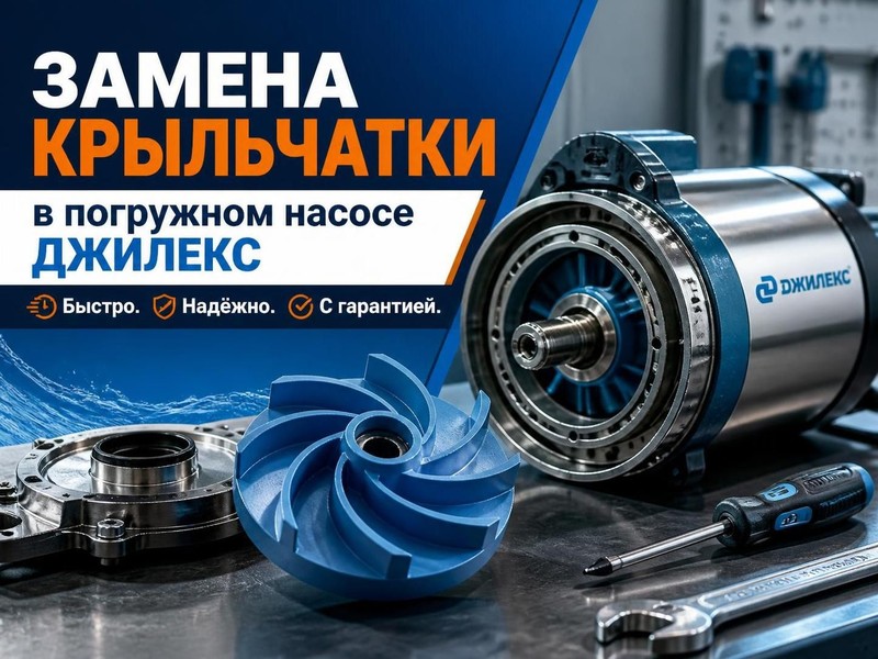 Замена крыльчатки в погружном насосе Джилекс