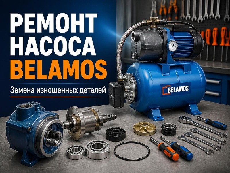 Ремонт насоса в станции Belamos: замена изношенных деталей — Сергей, фото