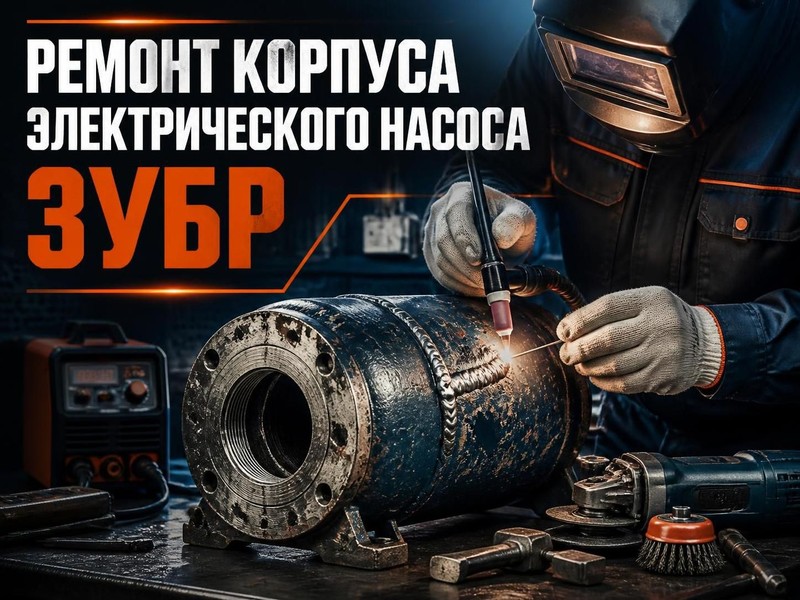 Ремонт корпуса электрического насоса ЗУБР