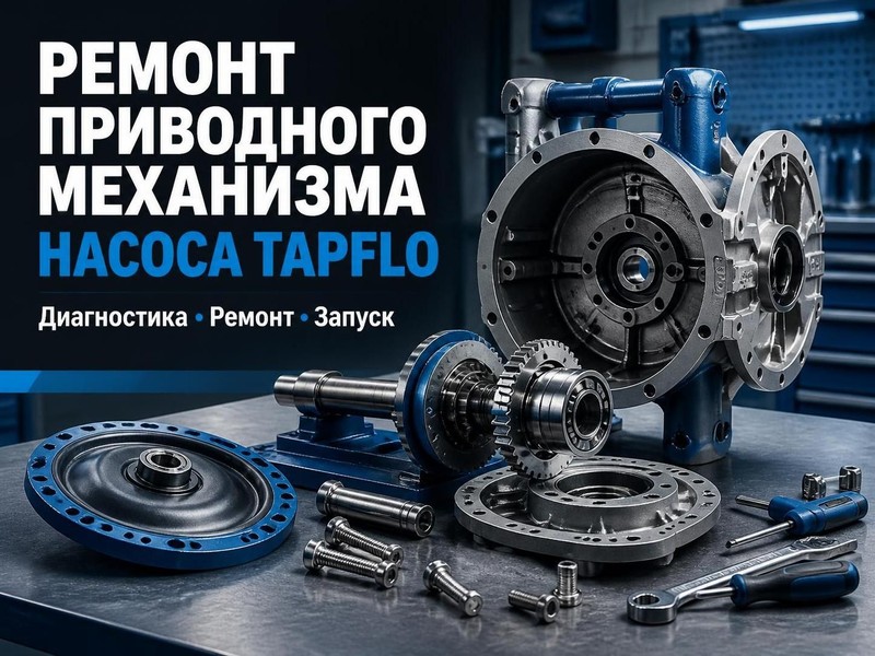 Ремонт приводного механизма насоса Tapflo