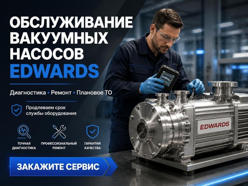 Обслуживание вакуумного насоса Edwards