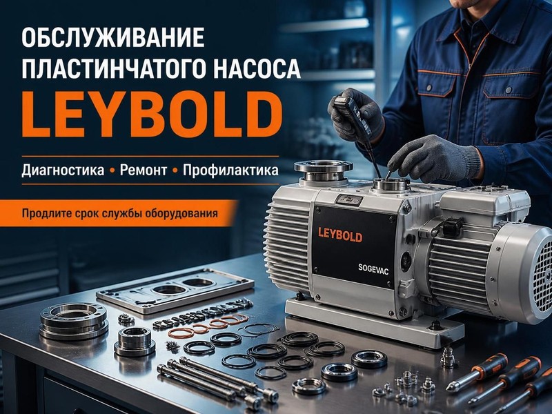 Обслуживание пластинчатого насоса Leybold