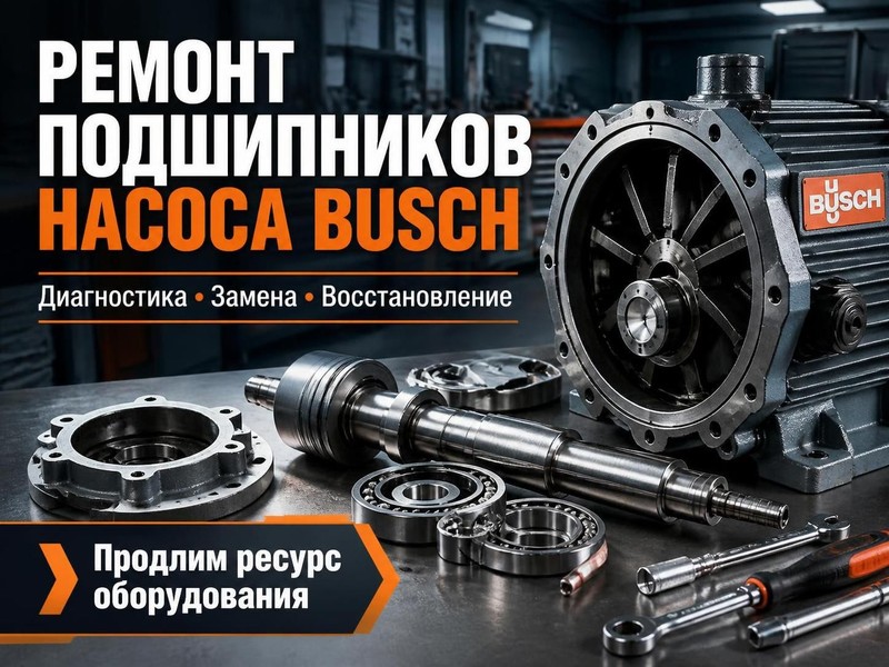 Ремонт подшипников насоса Busch