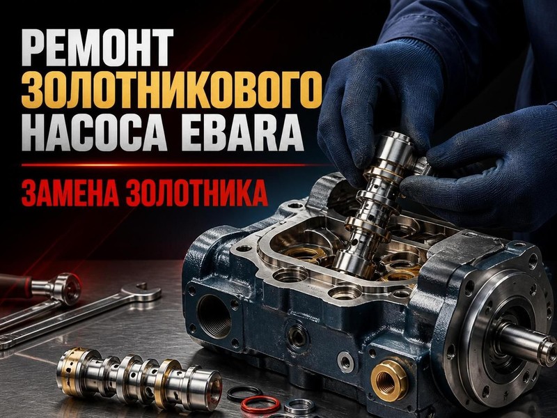 Ремонт золотникового насоса Ebara: замена золотника