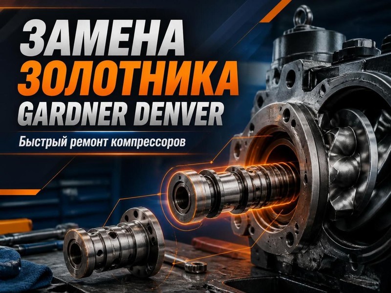 Замена золотника Gardner Denver