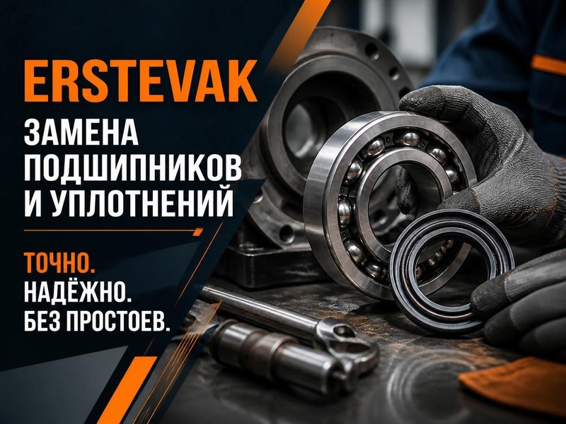 ERSTEVAK: замена подшипников и уплотнений