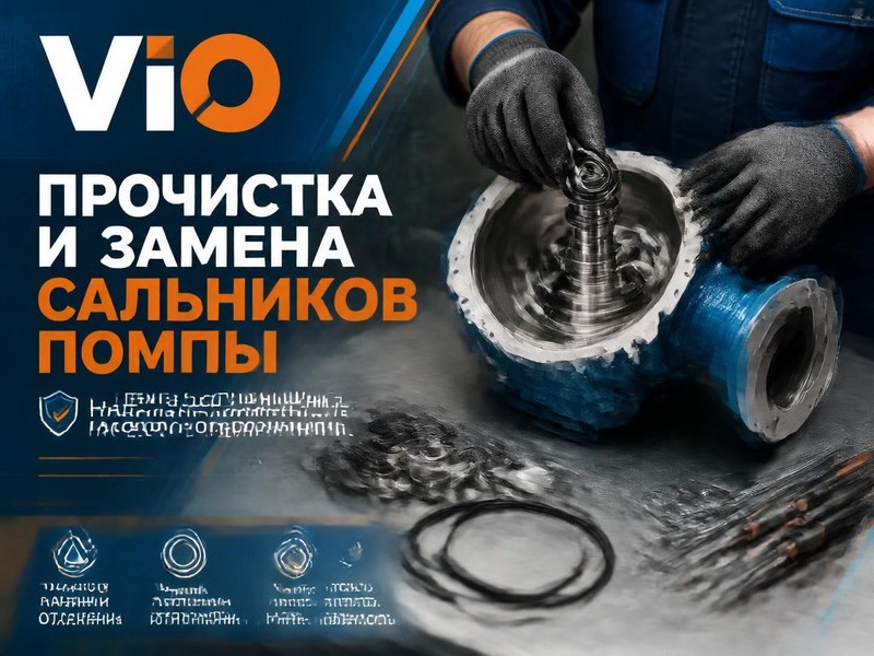 ViO: прочистка и замена сальников помпы