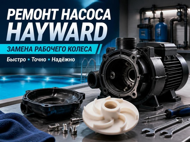 Ремонт насоса для бассейна Hayward: замена рабочего колеса