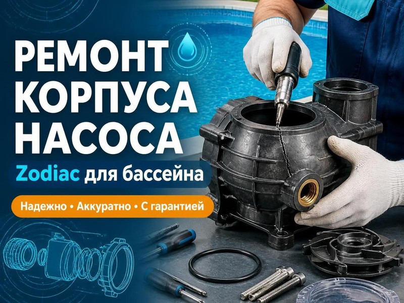 Ремонт корпуса насоса Zodiac для бассейна