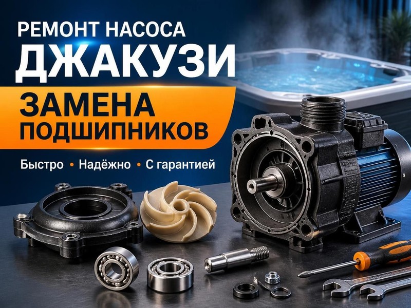 Ремонт насоса джакузи Jacuzzi: замена подшипников