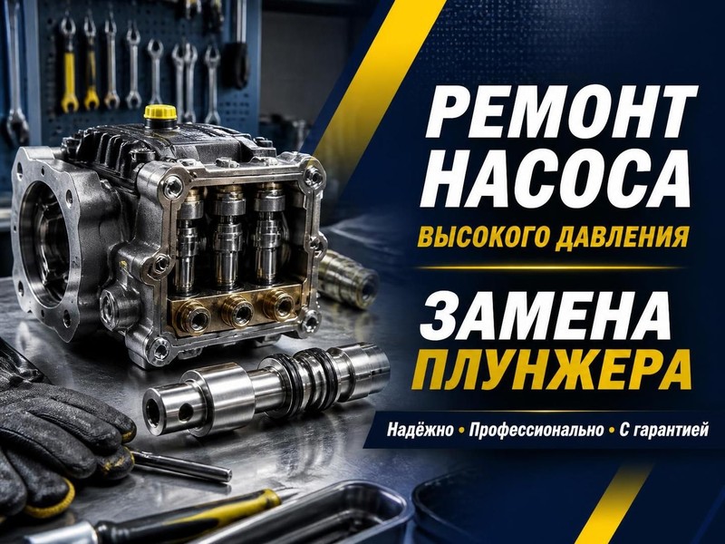 Ремонт насоса высокого давления Kärcher: замена плунжера