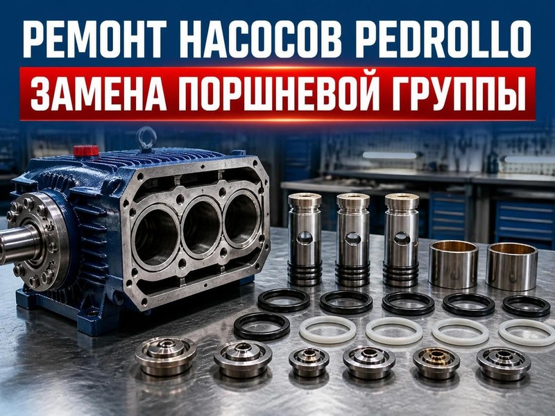 Ремонт насоса высокого давления Pedrollo: замена поршневой группы