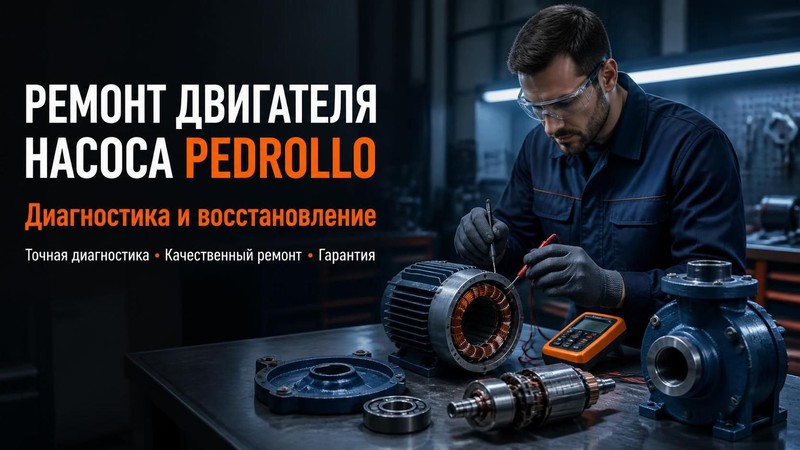 Ремонт двигателя насоса Pedrollo: диагностика и восстановление