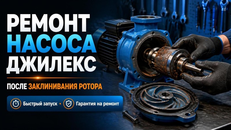 Ремонт насоса Джилекс после заклинивания ротора