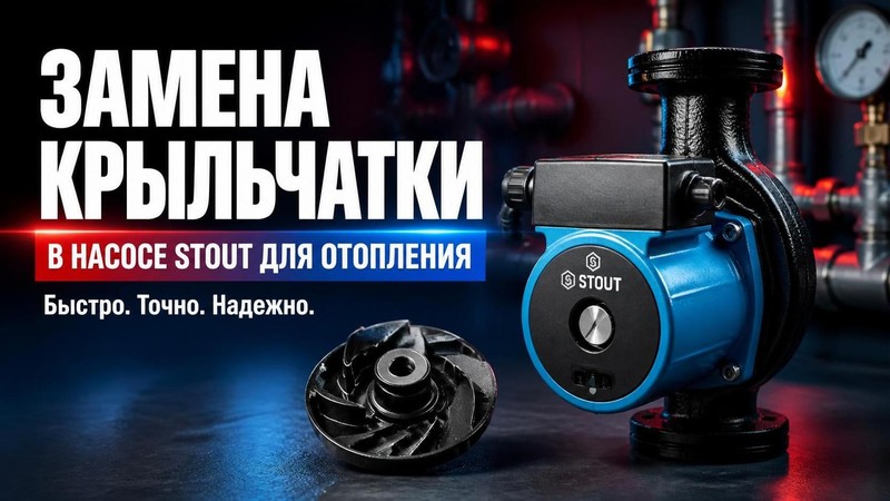 Замена крыльчатки в насосе STOUT для отопления