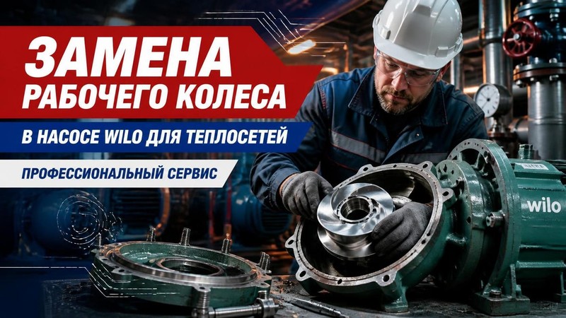 Замена рабочего колеса в насосе WILO для теплосетей