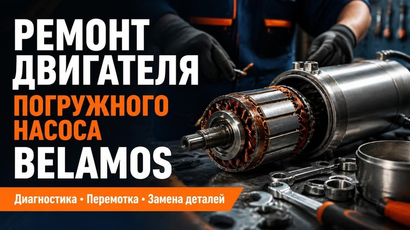 Ремонт двигателя погружного насоса Belamos