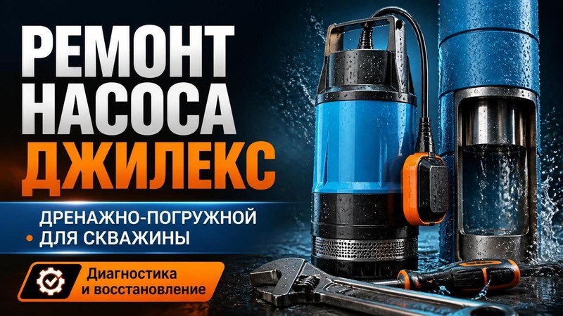 Ремонт дренажно-погружного насоса Джилекс для скважины