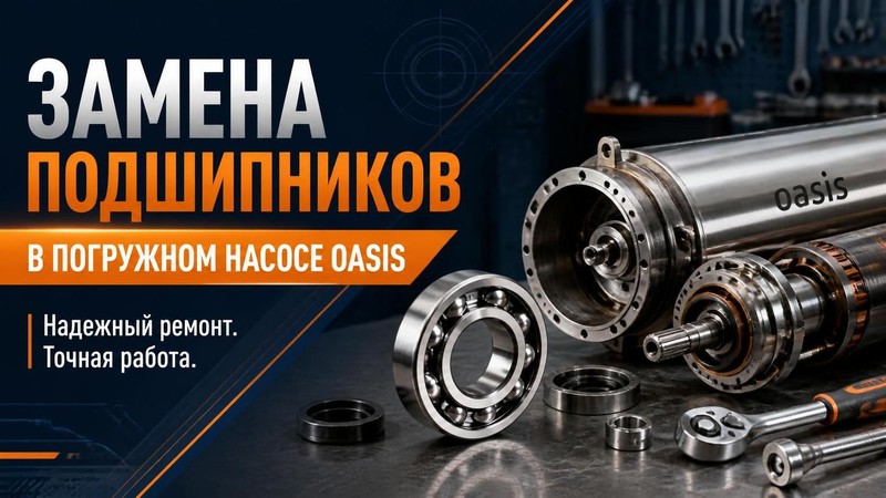 Замена подшипников в погружном насосе Oasis