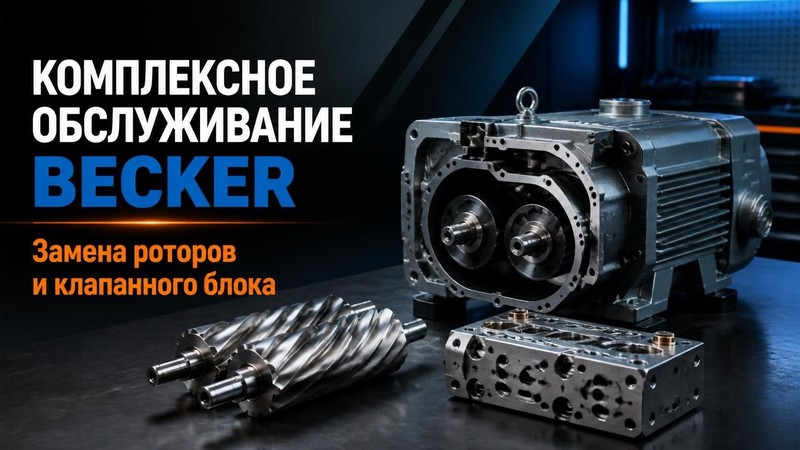 Комплексное обслуживание BECKER: замена роторов и клапанного блока